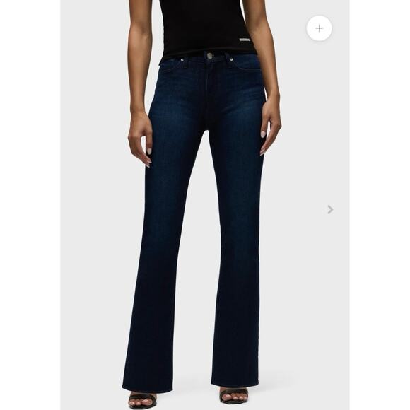 Hudson Women’s Barbara High Rise Bootcut Denim Jeans Dark Wash Size 27 - Picture 11 of 13